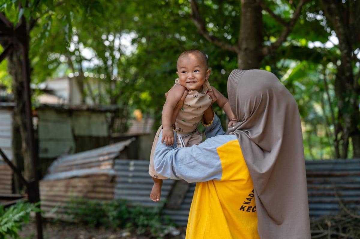 Penanganan anak stunting di lingkar tambang PT Amman Mineral Nusa Tenggara, Sumbawa Barat, NTB. 