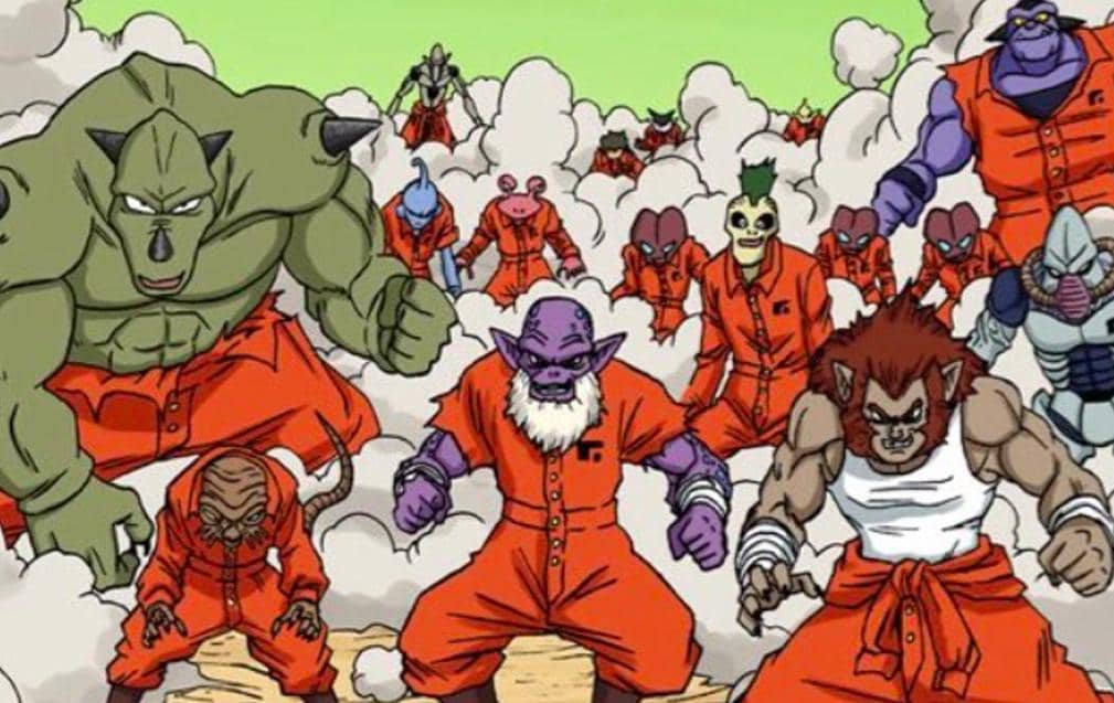 Para tahanan Galactic Prison - Dragon Ball Super