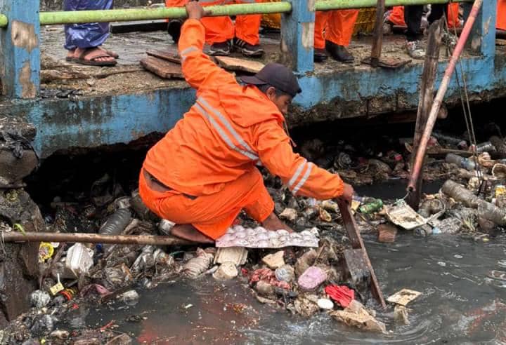 Banjir di Kota Tangerang mulai surut