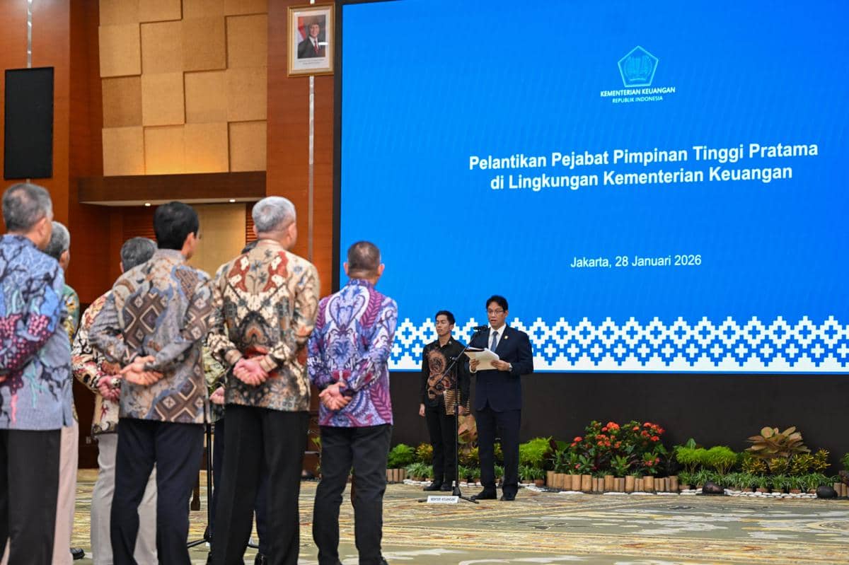 Purbaya Lantik 27 Pejabat Kemenkeu, Ucap Salam Sampai 3 Kali