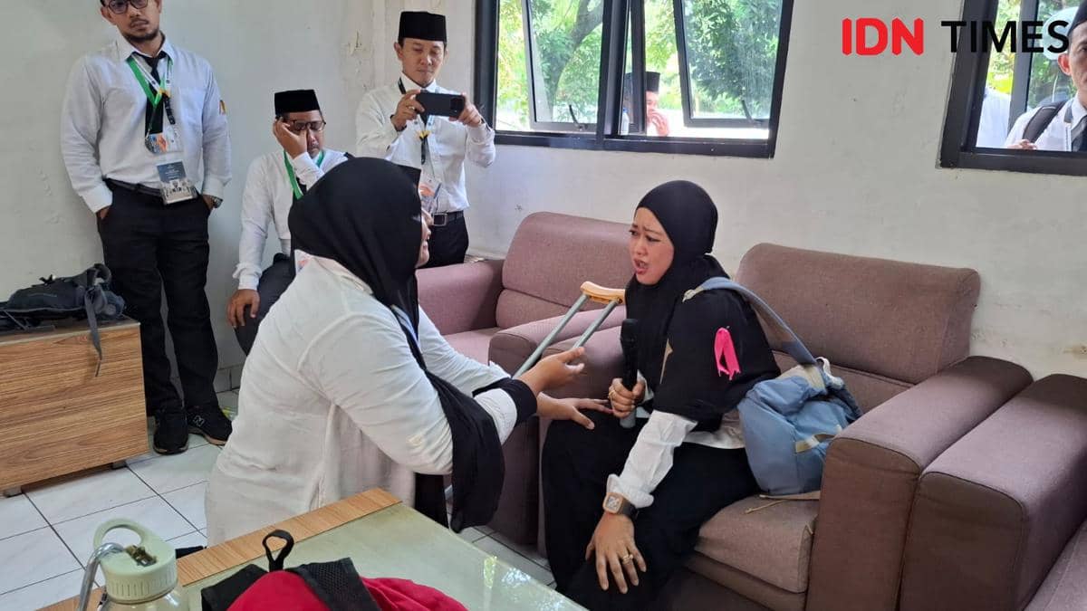 Simulasi pelayanan jemaah lansia dan disabilitas bagi PPIH (Dok. Media Center Haji)