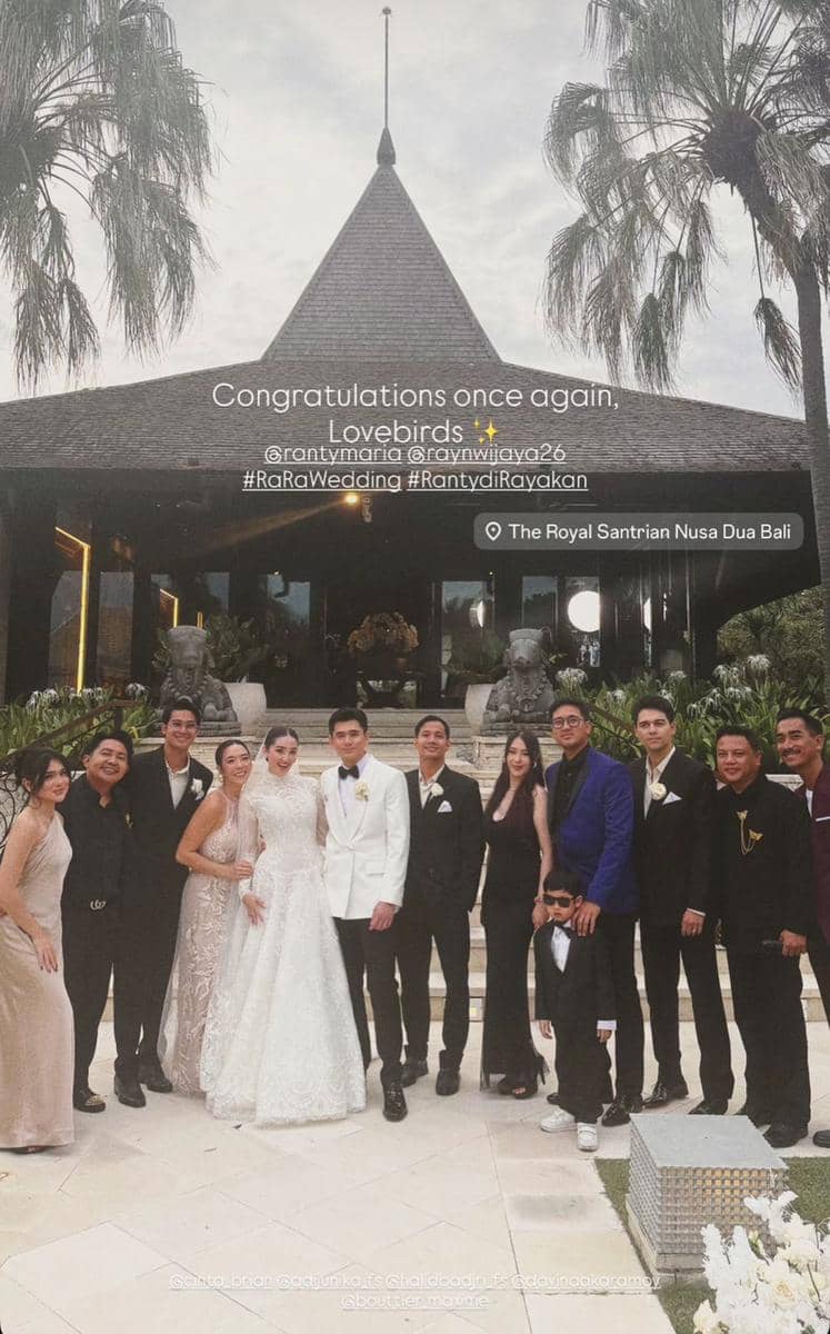 Gaya Couple Seleb di Pernikahan Ranty Maria-Rayn Wijaya (instagram.com/gisel_la)