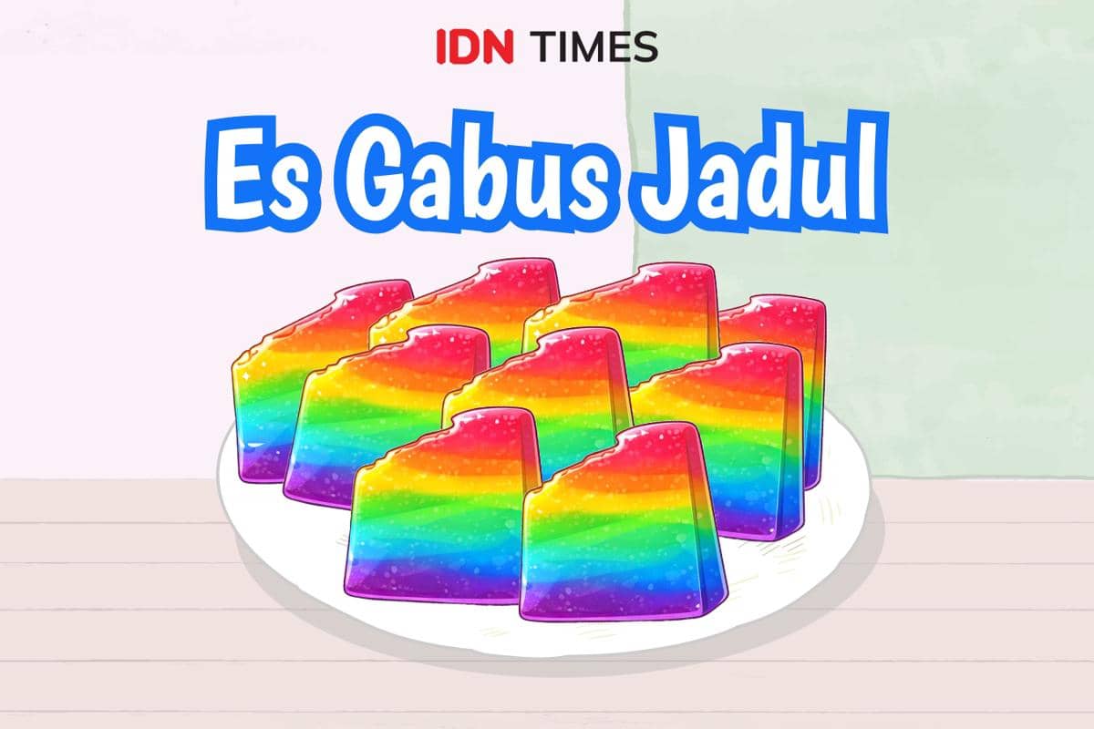 Ilustrasi es gabus jadul  