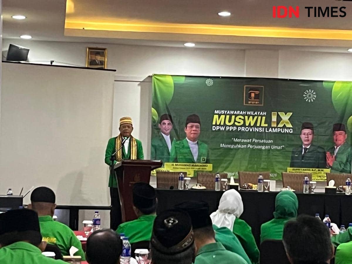 Muswil DPW PPP Lampung, Mardiono Pasang Target Optimis di Pemilu 2029