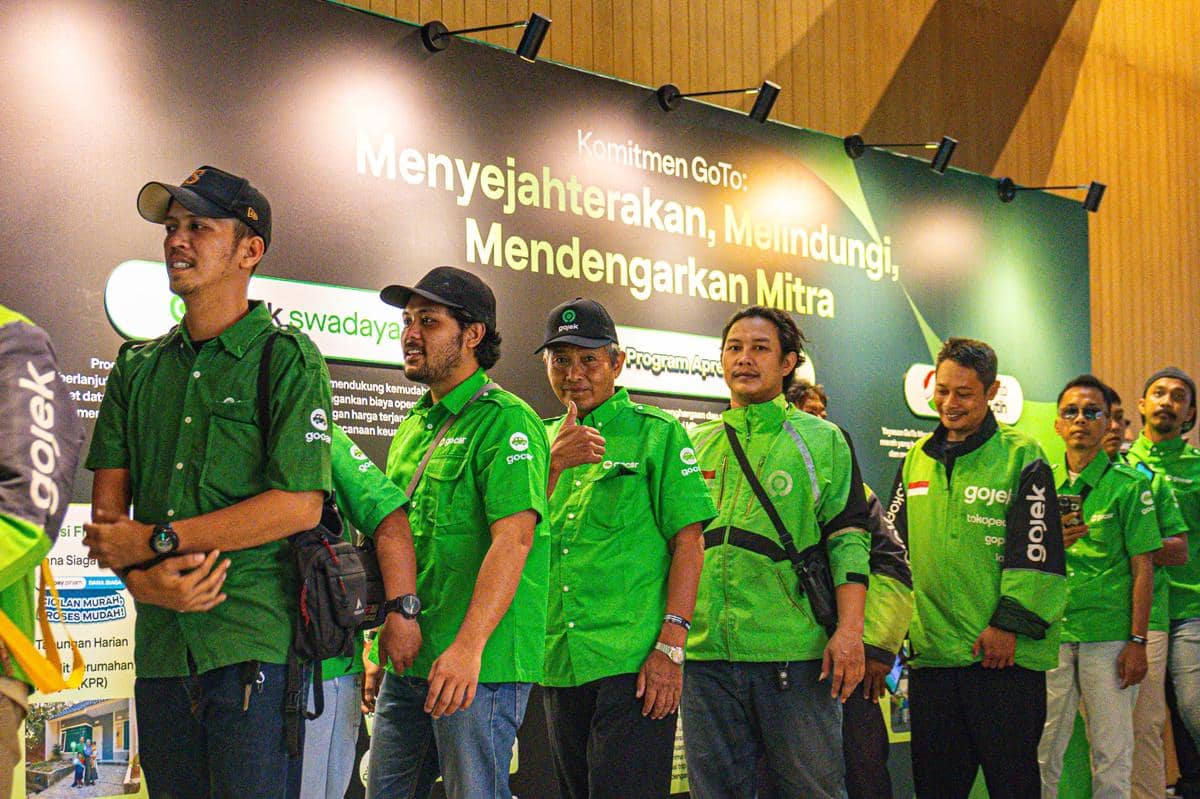 Ilustrasi mitra pengemudi GoTo