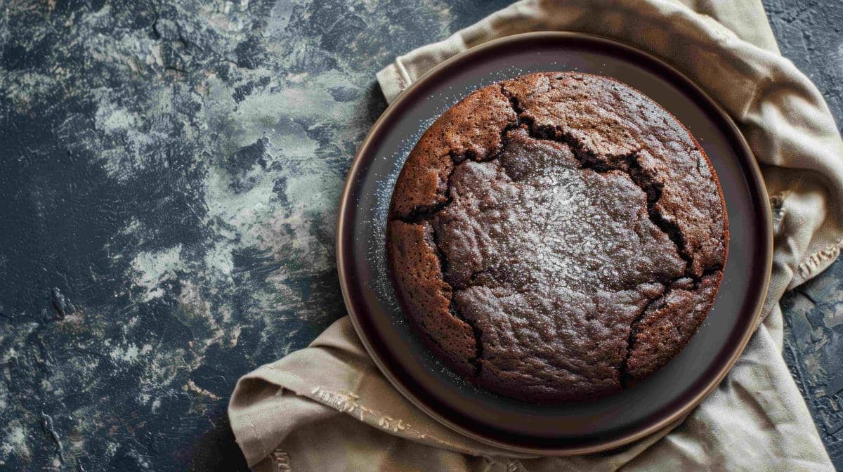 ilustrasi flourless chocolate cake