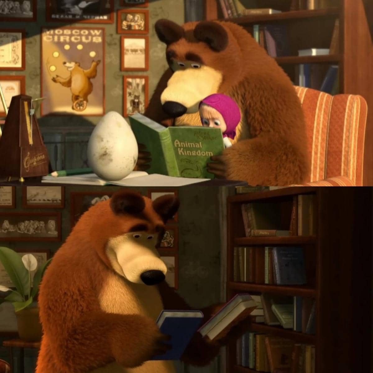 cuplikan Masha and The Bear "The Foundling" dan "Hokus Pokus"