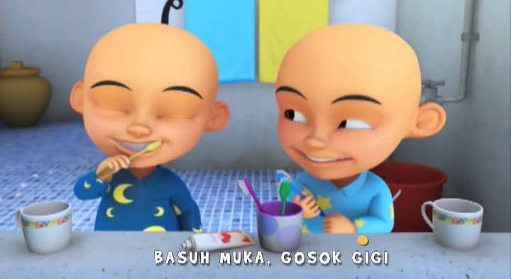 cuplikan MV lagu "Gosok Gigi" di Upin & Ipin