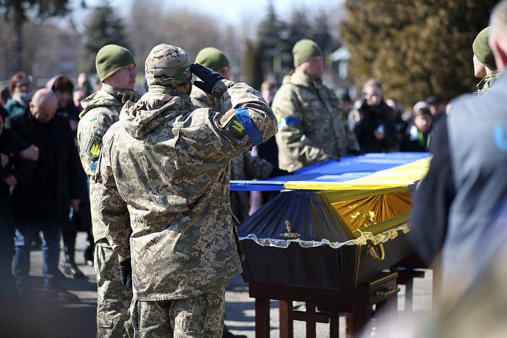 pemakaman tentara Ukraina