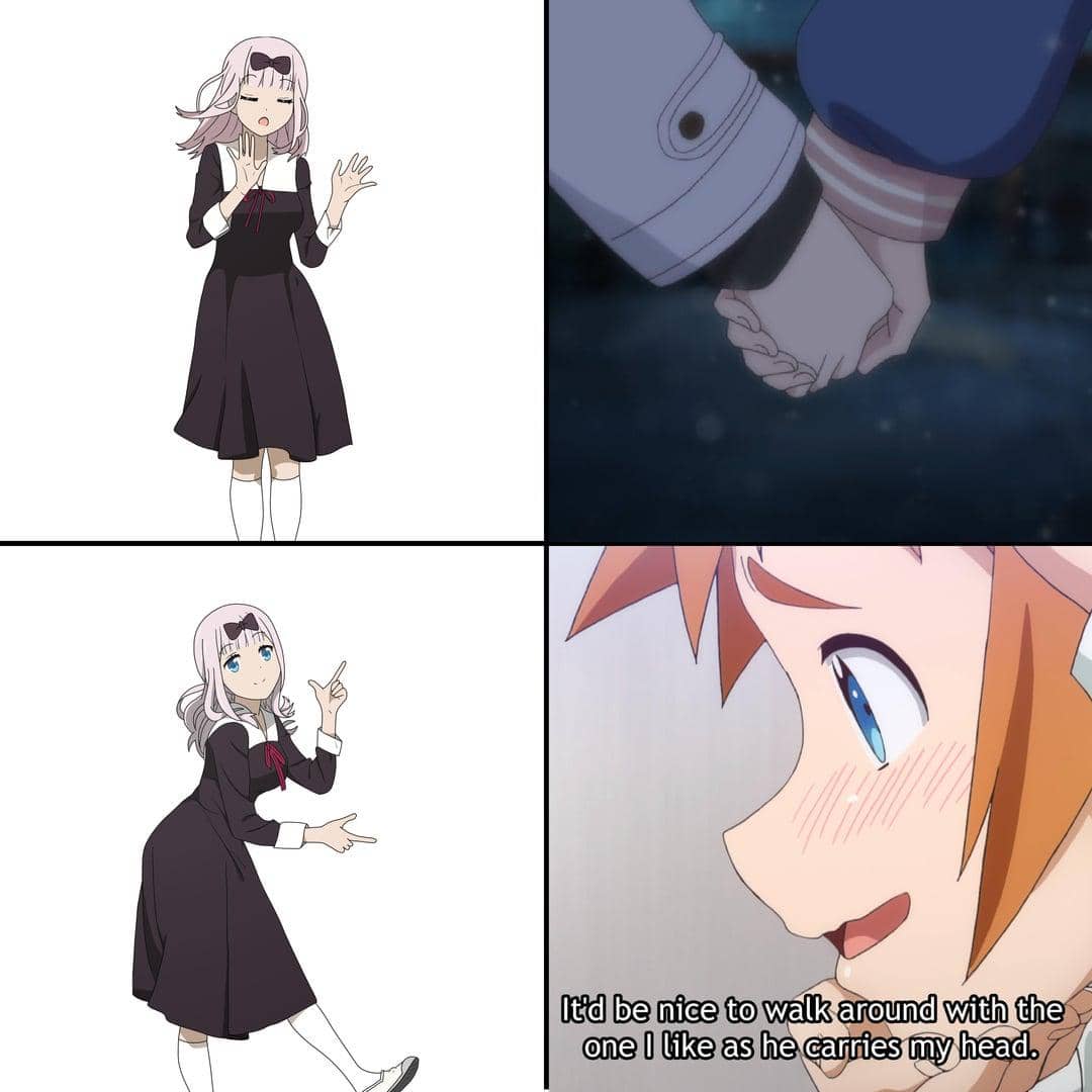 meme anime tentang pegangan tangan