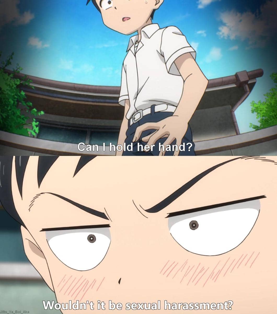 meme anime tentang pegangan tangan