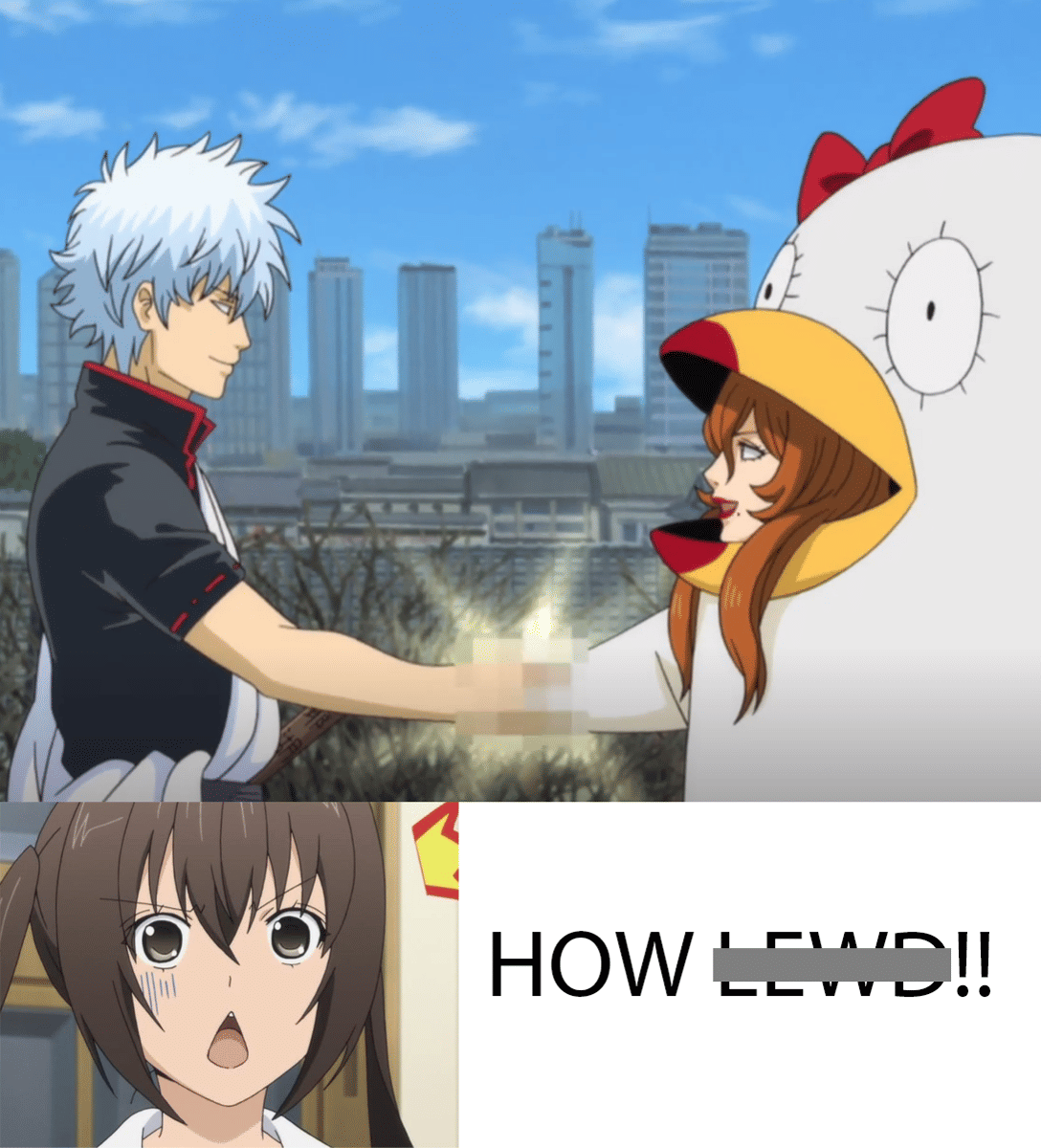 meme anime tentang pegangan tangan