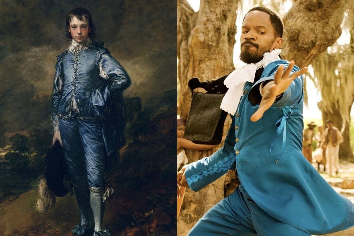 lukisan The Blue Boy dan Django Unchained.