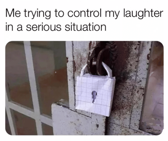 meme menghadapi situasi sulit dan serius