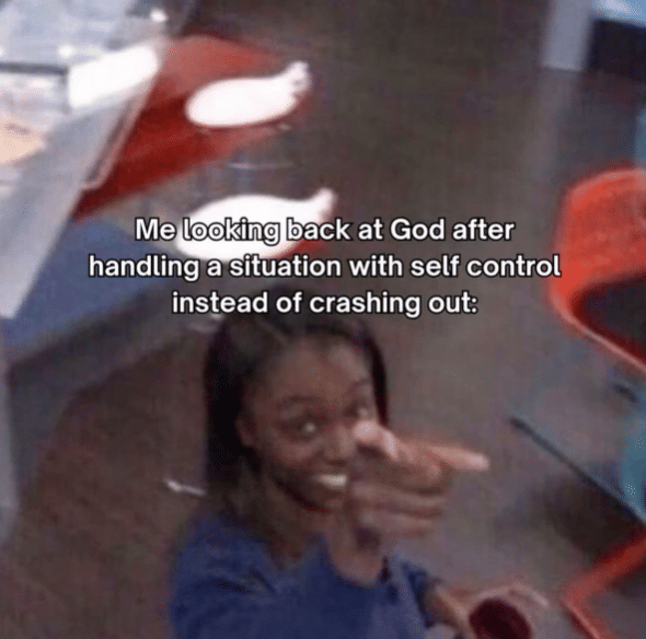 meme menghadapi situasi sulit dan serius