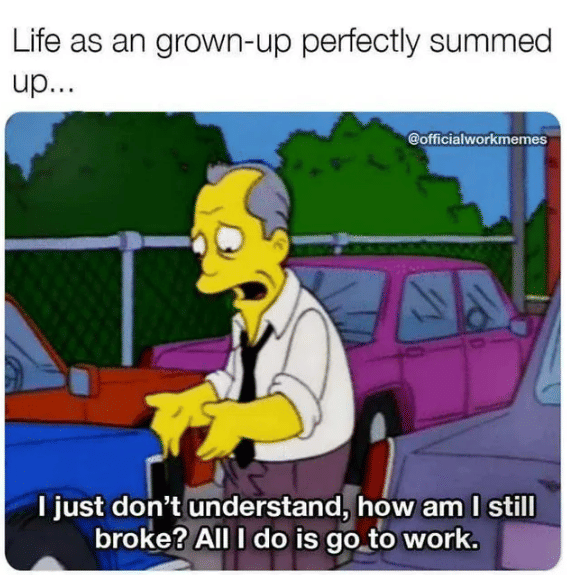 meme kerja mulu, tapi tetap bokek