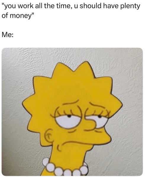 meme kerja mulu, tapi tetap bokek