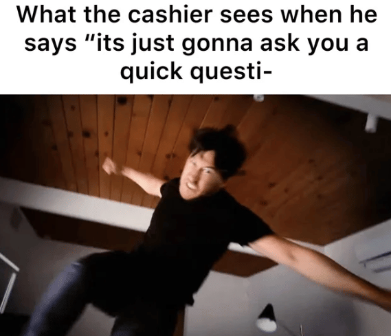 meme pertanyaan kasir