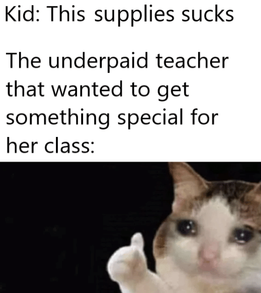 meme guru dengan gaji kecil