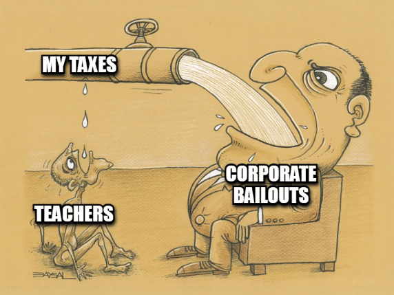 meme guru dengan gaji kecil