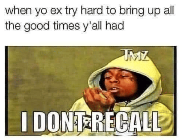 meme membahas mantan