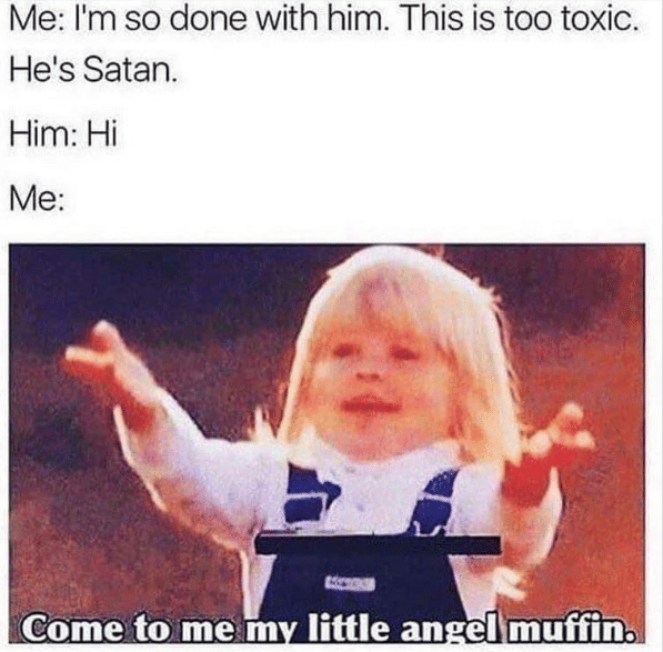 meme chat sama mantan