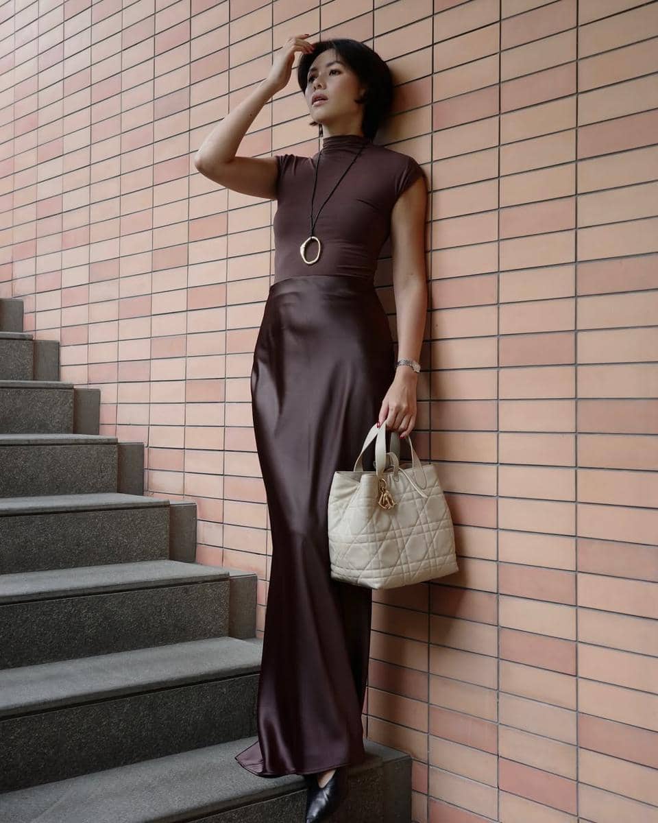 inspirasi OOTD Imlek chic ala Olivia Lazuardy