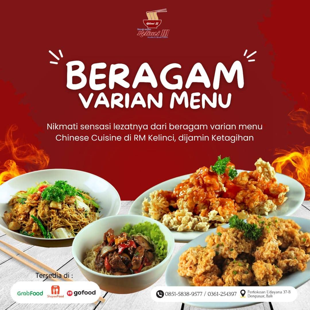 beberapa menu RM Kelinci III