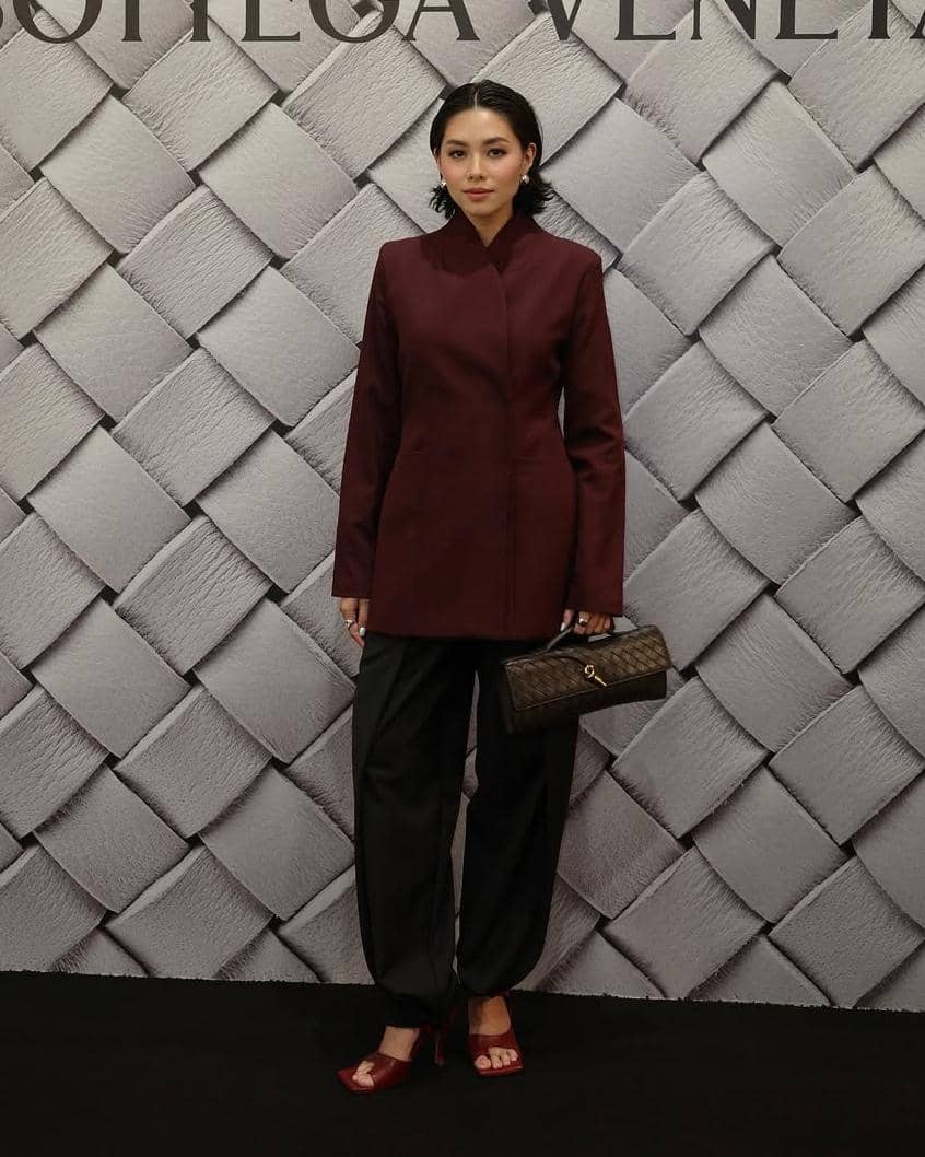 inspirasi OOTD Imlek chic ala Olivia Lazuardy 