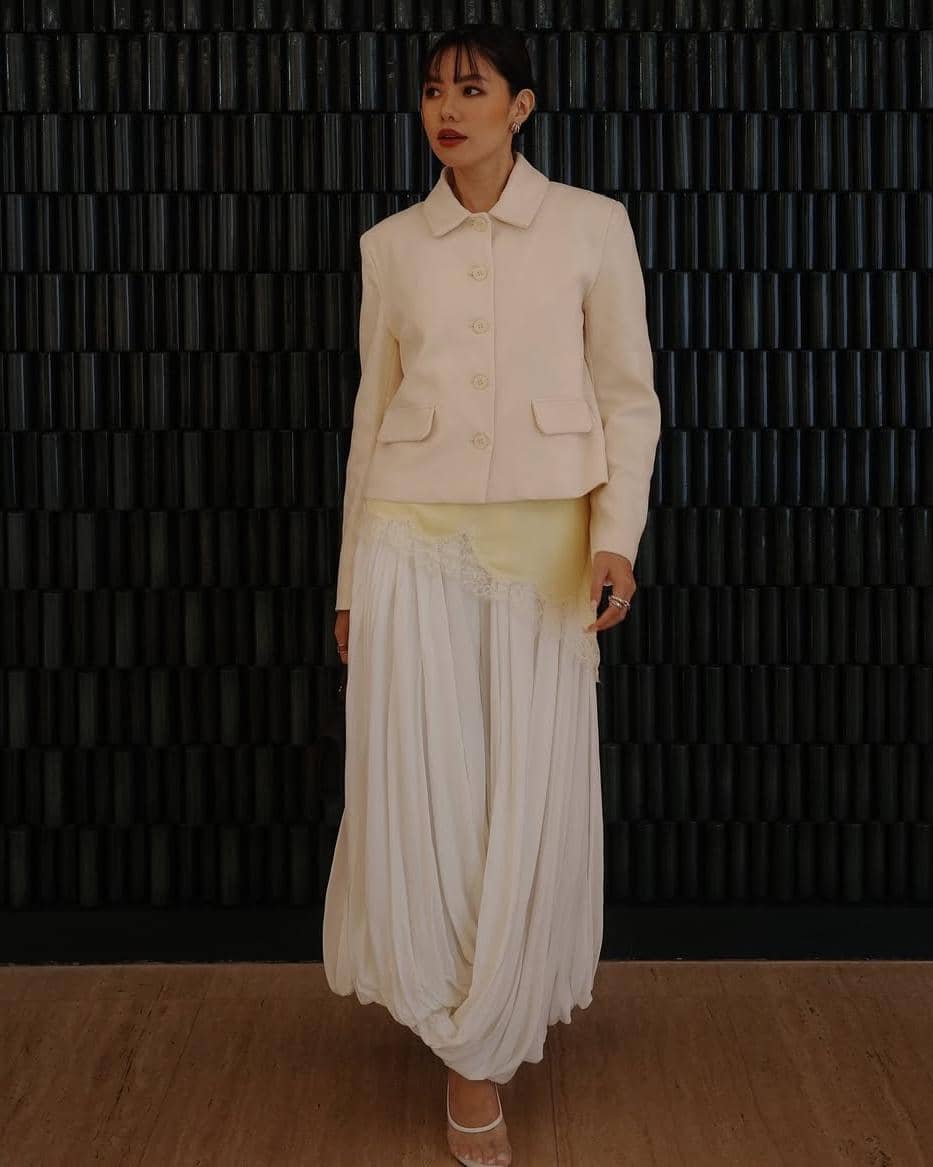 inspirasi OOTD Imlek chic ala Olivia Lazuardy