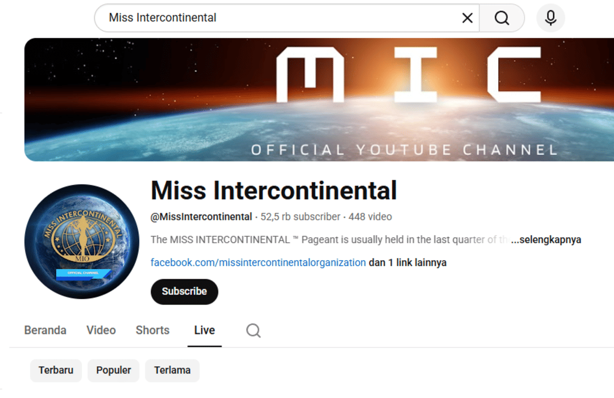 youtube miss intercontinental