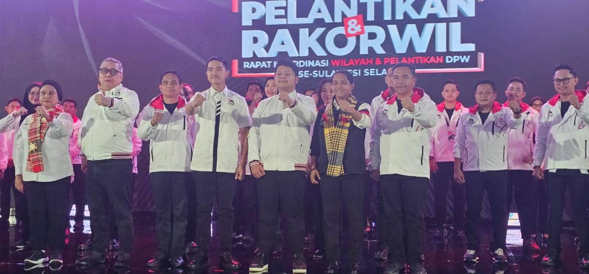 Pelantikan dan Rakorwil PSI Sulsel dan Sulbar di Hotel Claro Makassar, Rabu (28/1/2026)
