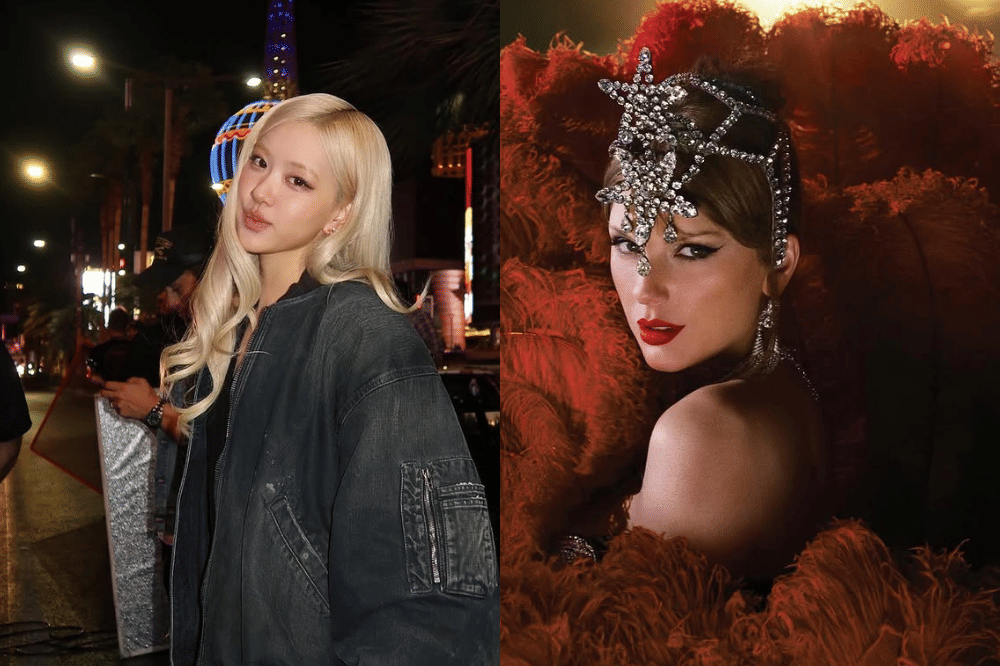 Kolase foto Rose dan Taylor Swift