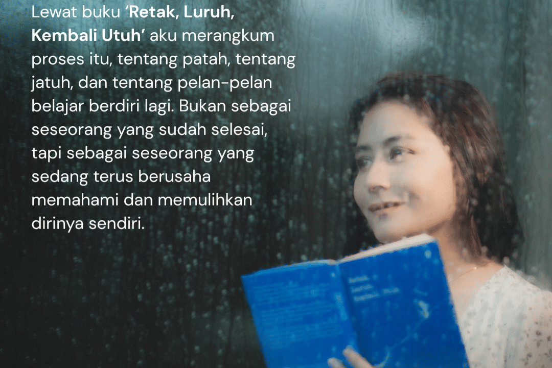 Prilly Latuconsina dan buku Retak, Luruh, Kembali Utuh