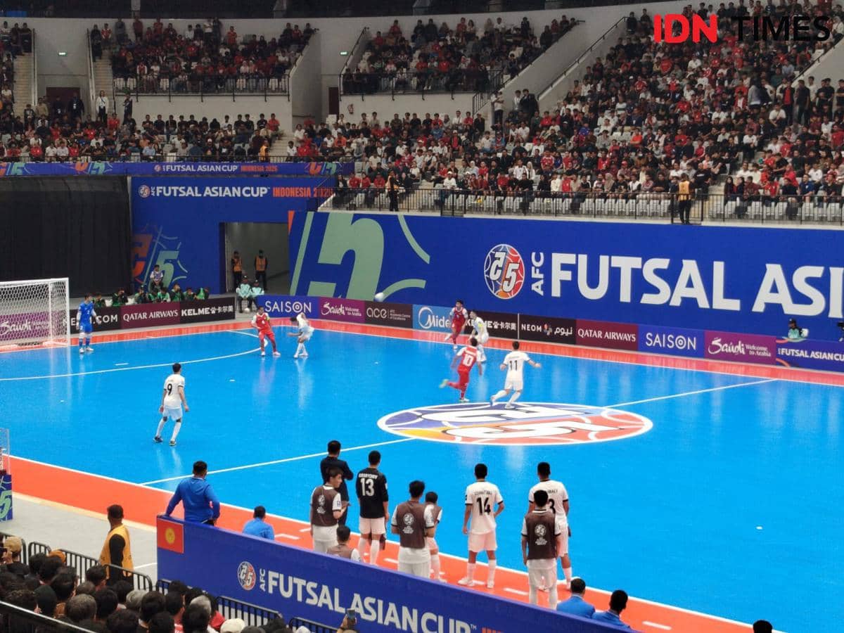 Timnas Futsal lawan Kyrgyztan di Piala Asia 2026. (IDN Times/Sandy Firdaus)