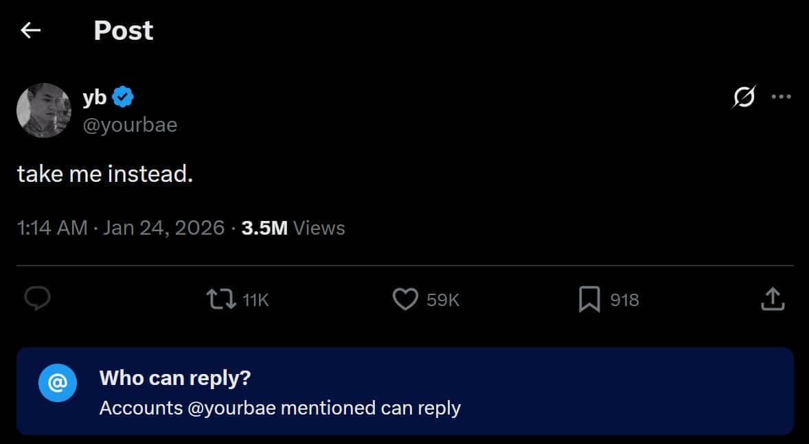 pesan rindu Reza Arap