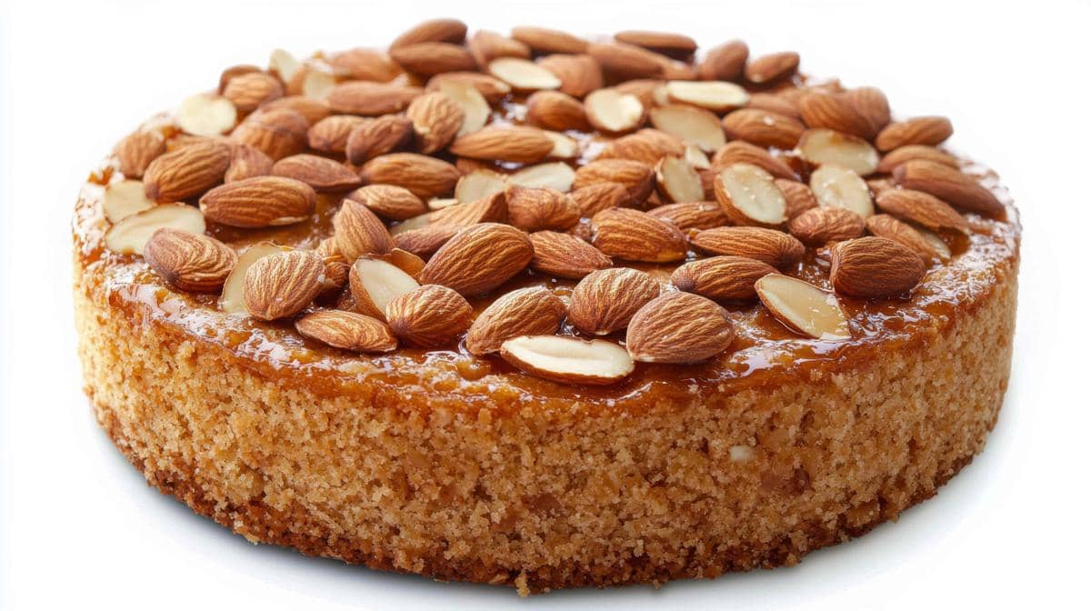 Burnt almond cake