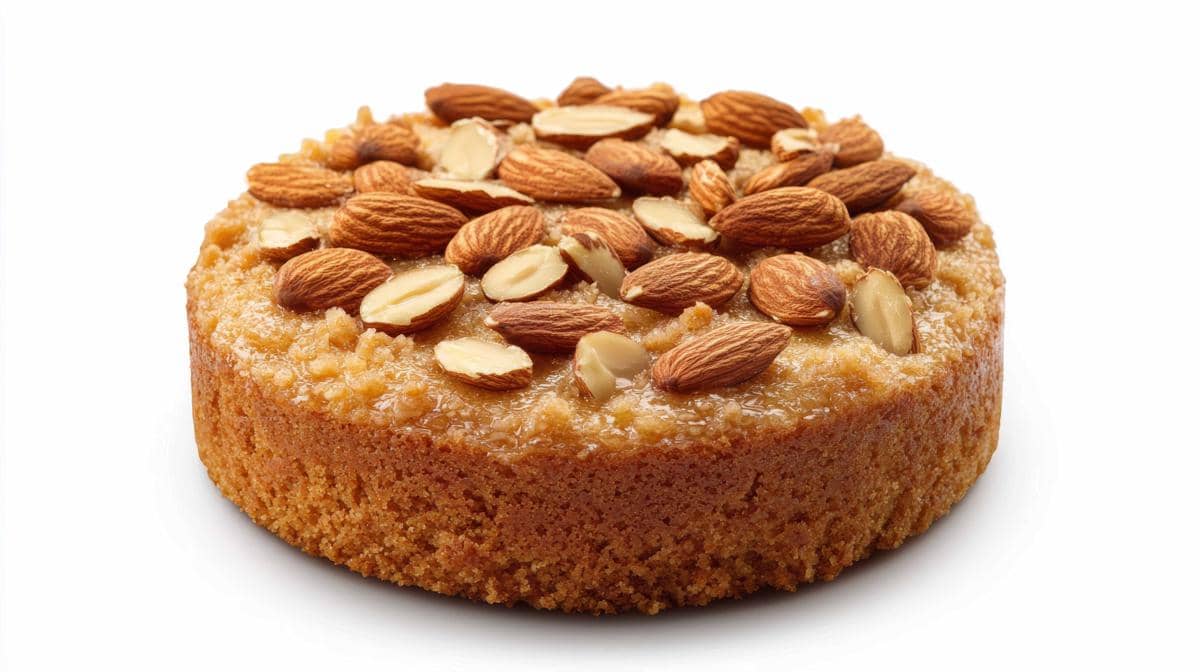 Burnt almond cake