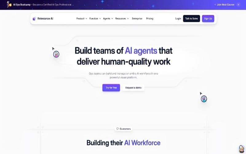 tampilan Relevance AI