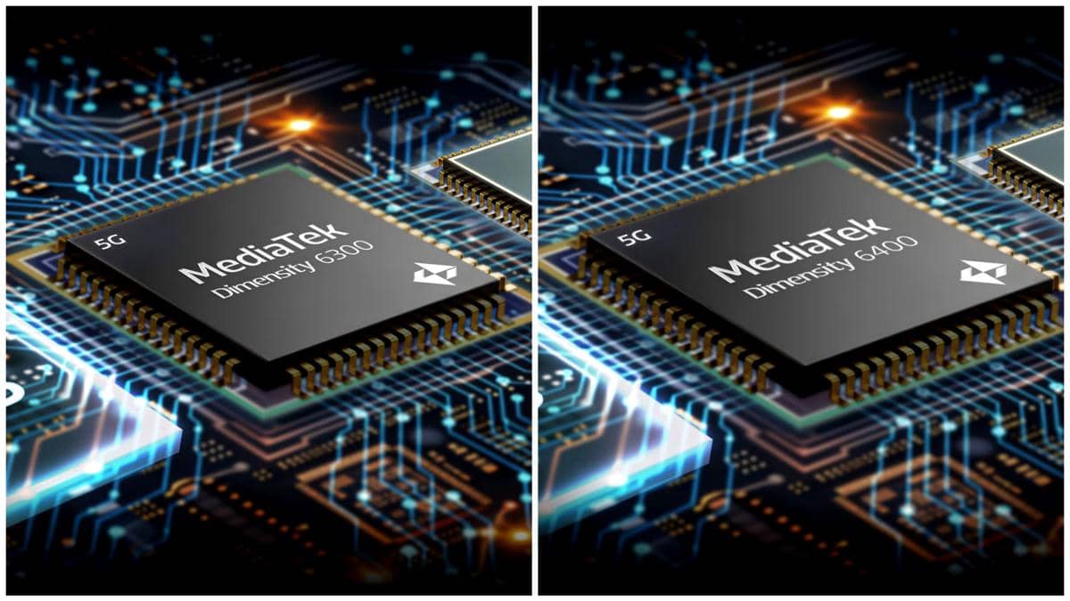 ilustrasi prosesor MediaTek Dimensity 6300 (kiri) dan MediaTek Dimensity 6400 (kanan) 