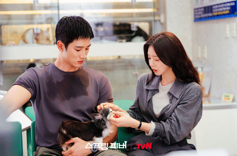 Ahn Bo Hyun dan Lee Joo Bin di drama Spring Fever