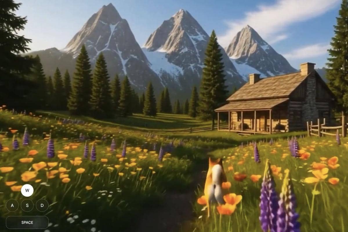 contoh dunia yang dihasilkan Project Genie 