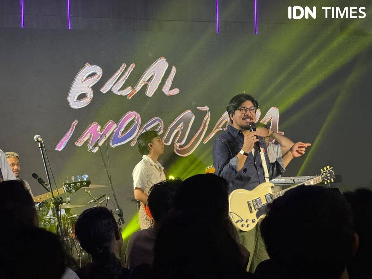 Potret Bilal Indrajaya di Live at Aloft Amplified