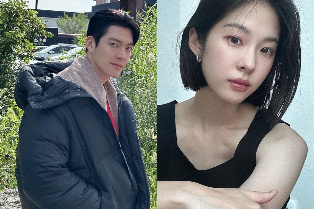 Kolase foto Kim Woo Bin dan Seo Eun Soo