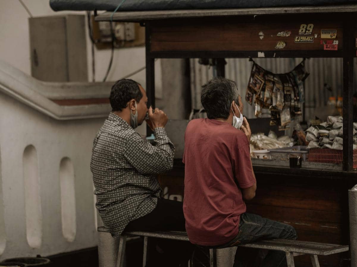 Ilustrasi angkringan di Jogja