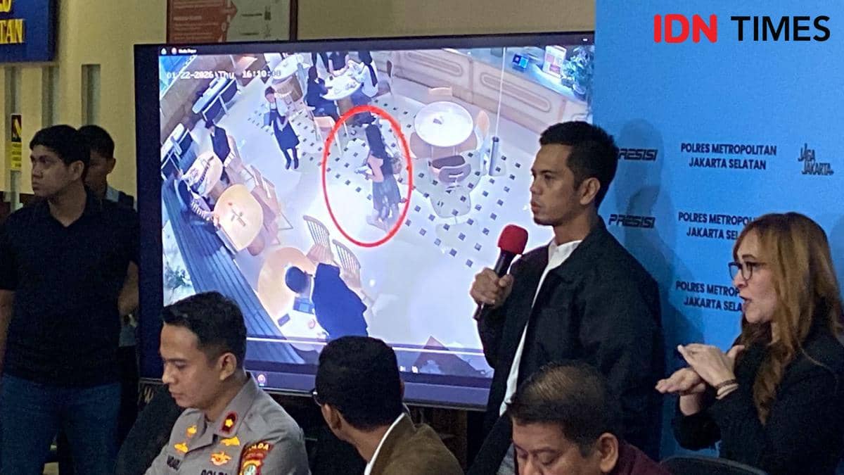 Konferensi pers terkait kasus kematian selebgram Lula Lahfah di Polres Jakarta Selatan
