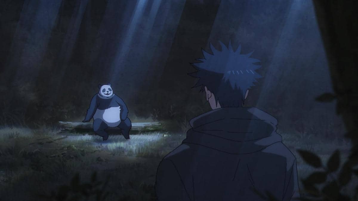 Panda dan Megumi bertemu di luar - Jujutsu Kaisen S3