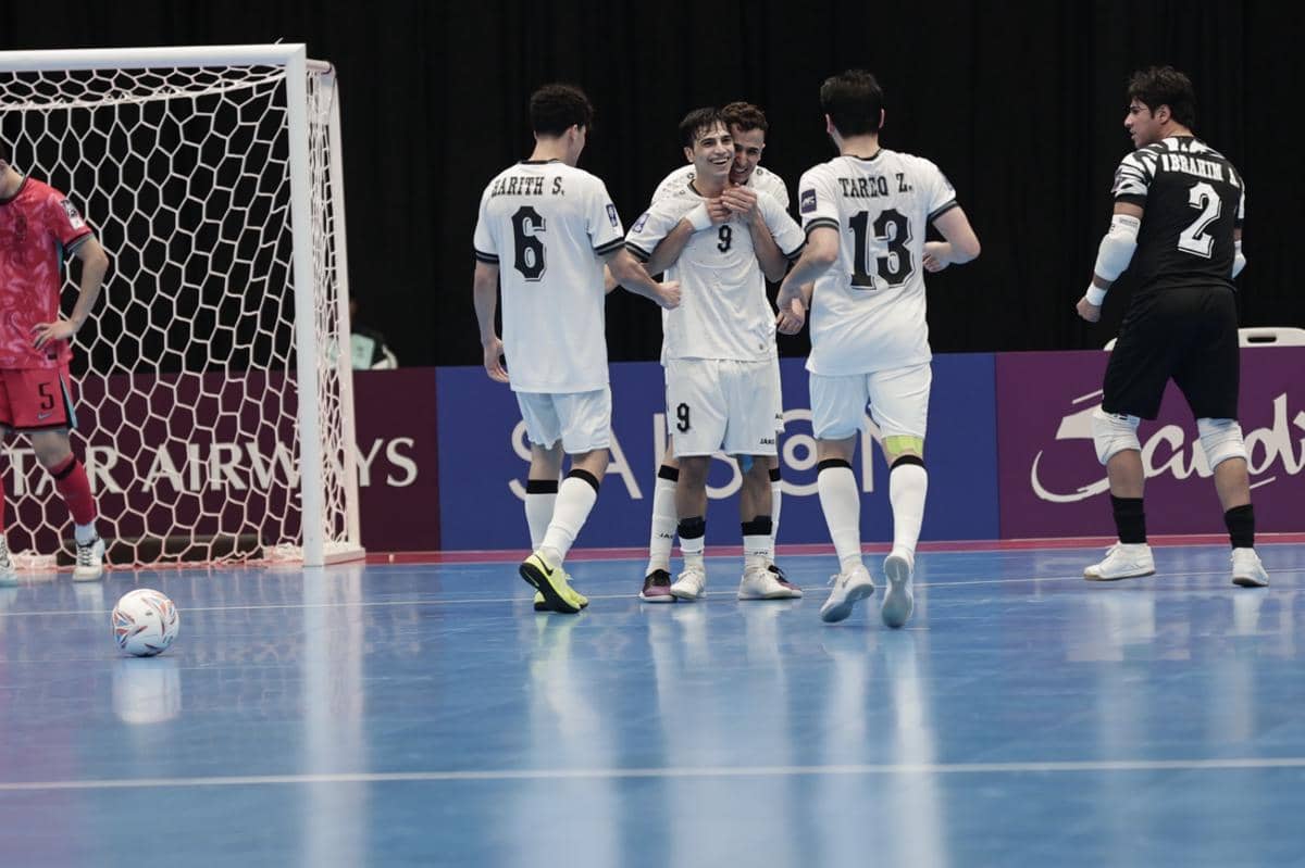 Timnas Futsal Irak saat lawan Korea Selatan di Piala Asia 2026.