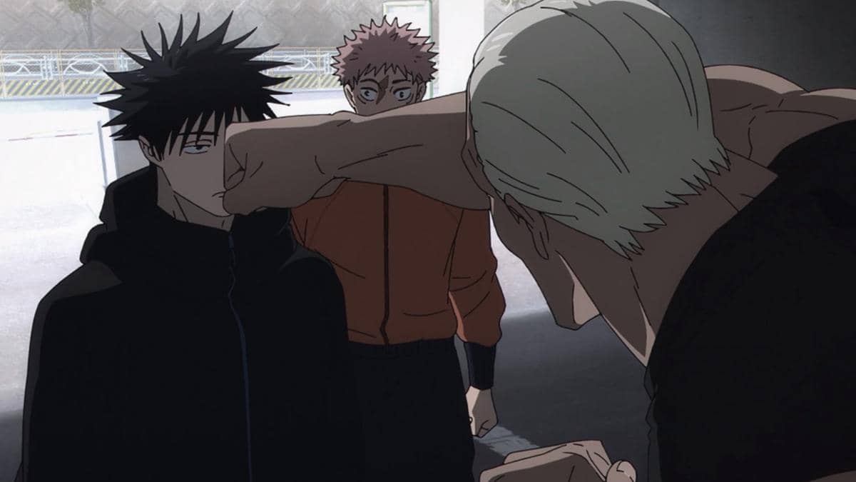 Megumi dan Yuji dihadang penjaga pintu masuk - Jujutsu Kaisen S3