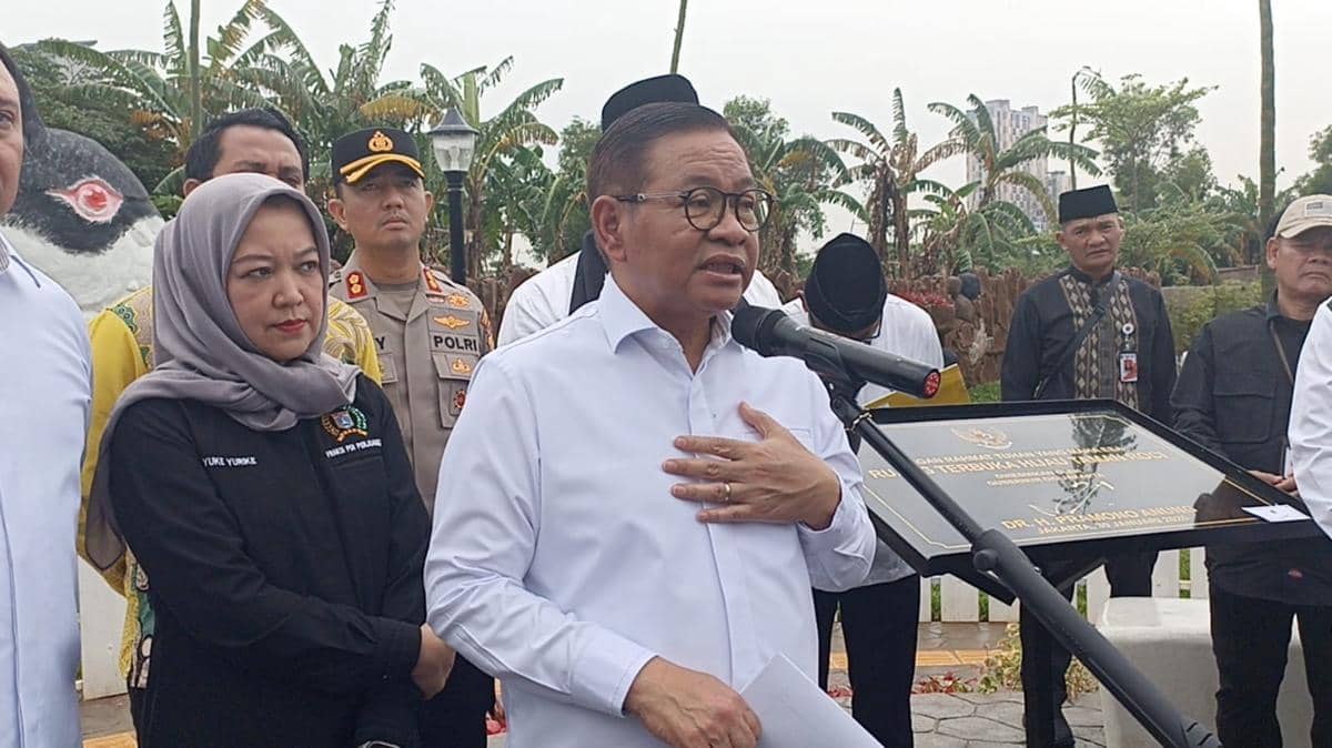 Gubernur DKI Jakarta Pramono Anung meresmikan Taman Kelinci di Rorotan, Jakarta Utara
